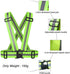 Reflective Vest Running Gear - Safety Reflector Strap Bands - High Visibility Elastic Adjustable Motorcycle Walking Reflective Vest for Men and Wo...