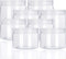 12oz Clear Plastic Storage Jars Containers,8 Pack Refillable Wide-Mouth Plastic Slime Storage Containers for Beauty Products,Kitchen & Household S...