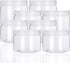 12oz Clear Plastic Storage Jars Containers,8 Pack Refillable Wide-Mouth Plastic Slime Storage Containers for Beauty Products,Kitchen & Household S...