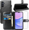 for Samsung Galaxy A05s Case, with Screen Protector,PU Leather Wrist Strap Card Slots Shockproof Protective Flip Cover Phone Wallet Case for Samsu...