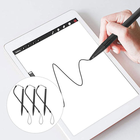 HOMSFOU 3pcs Touch Pen with Spring Rope Resistive Touch Screen Painting Pen Resistive Stylus Hard-tip Pen Anti-Lost for Pos PDA......