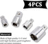 4PCS Sliver Socket Adapter Set,1/4" x 3/8", 3/8" x 1/4", 3/8" x 1/2", 1/2" x 3/8" Square Ratchet Socket Adapter/Reducer Converter Sets Kit For Car...