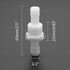 2Pcs Check Valve 1/2" Plastic Barb Hose One Way Inline Check Valve for Fuel Gas Liquid Air...
