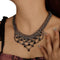 Missgrace Boho Dainty Layered Black Rhinestones Tassel Punk Choker Necklace for Women Chunky Necklaces Black Chain Necklace Jewelry Gifts for Wome...
