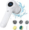 Electric Spin Scrubber Bathroom Cordless Electric Cleaning Brush with 5 Replaceable Heads Handheld Powerful Cleaning Brush with LED Display for Cl...