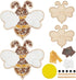 WEBEEDY 2 Sets DIY Bee Mosaic Kit Creativity DIY Mosaic Coaster Kit for Adults Fun DIY Art and Craft Supplies Handmade Home Decor Gifts DIY Glass ...