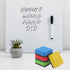 4 Pack Dry Erase Erasers Whiteboard Cleaner Pads Chalkboard Small Wipers Colorful Marker Erase Supplies for Classroom Office Glass White Board Tea...