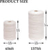 656ft Butchers Cotton Twine String 2mm Cooking Twine Food Safe for Bakers, Meat and Roasting, Gift Wrapping, Crafting & Knitting...