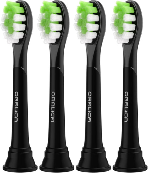 Compatible for Philips Sonicare W DiamondClean Replacement Toothbrush Heads HX6062 HX6063 HX6064, Whitening, Plaque Stain Removal with Medium Bris...