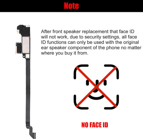 for iPhone XR Earpiece Speaker Replacement Earspeaker Replacement Proximity Sensor Flex Cable with Repair Kits for iPhone XR A1984 A2105 A2106 A21...