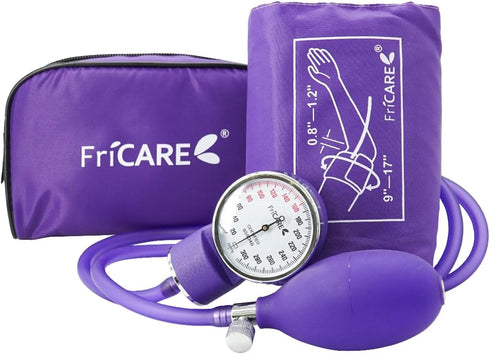 FriCARE Manual Blood Pressure Cuff Kit for Nursing Students - BP Cuff for Home Health Use - Sphygmomanometer for Medical School Essentials - Lifet...