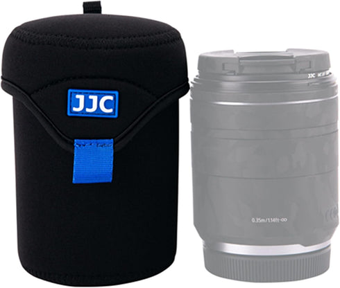 JJC Portable Neoprene Mirrorless Camera Lens Pouch Protective Case Storage Bag for Nikon Z 35mm 85mm Sony FE 20mm 24mm F1.4 16-55mm 18-105mm 55-21...