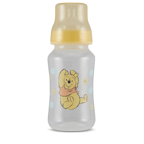 Disney Winnie The Pooh Baby Bottles 11 oz for Boys or Girls | 2 Pack of Infant Hourglass Shaped Bottles with Cover for Newborns and All Babies | B...