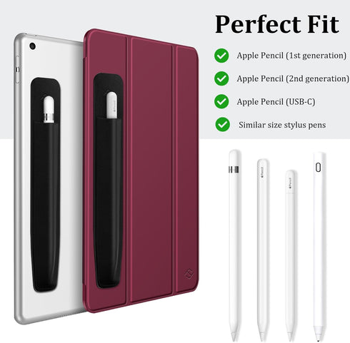 Fintie Pencil Holder Sticker Compatible with Apple Pencil Pro, Apple Pencil (USB-C) & Apple Pencil (1st / 2nd Gen), Elastic Pencil Stylus Pocket, ...