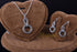 Simple Fashion Vintage Jewelry Sets Women Black Rhinestone 8 Shaped Necklace Earrings Jewelry Accessories...