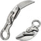 Outdoor Mini Camping Stainless Handle Survival Knife Multifunction Outdoor Tactical Rescue Tools Folding Hunting (new claw knife silver)...
