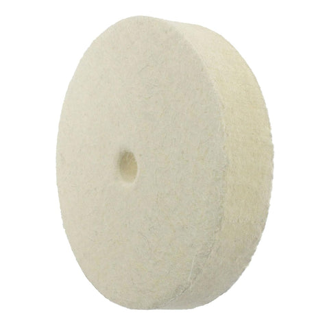 Luo ke 6'' x 1'' Wool Buffing Wheel - 1/2'' Arbor Compressed Felt Polishing Kits Wool Buffing Wheels for Bench Grinder/Table Grinder...