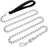Beirui Premium 6 Foot Chain Heavy Duty Dog Leash - Soft Padded Handle Lead - Perfect Basic Leashes for Large & Medium Size Pets Walking,Traffic Tr...