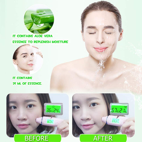 Aloe Facial Skincare Sheet Hydrating Moisturizing Revitalizing Facial Skincare Sheet for Dry, Oily, Sensitive and Tired Skin 25ml/0.8oz, Pack of 1...
