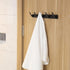 5 Hooks Matte Black Wall Bathroom Towel Hooks Mount Heavy Duty Shower Wall Coat Rack Hooks Decorative Bath Hooks for Hangin,Hats Hook Kitchen Towe...