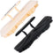 Long Handle Wooden Bath Brush,Shower Body Brush with Loofah Mesh for Skin Exfoliating, Back Sponge Scrubber for Men and Women… (B-Black & Vanilla)...