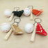 baseball keychain for boy leather for men Including hat and bat...