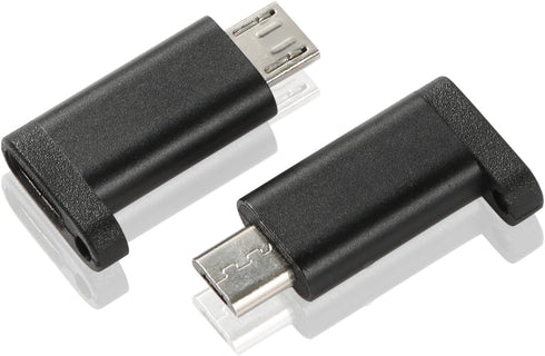 4-Pack USB-C to Micro USB Adapter, C to Micro USB Adapter Type C Female to Micro USB Male Convert Connector Charge Data Sync Replacement for Samsu...