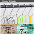 10 Pack 4.7 Inches Extra Large S Shape Hooks Heavy-Duty Metal Hanging Hooks Apply Kitchenware Bathroom Utensils Plants Towels Gardening Multiple u...