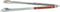 Outset QB22 Locking Stainless Steel Grill Tongs Extra Long 22", Rosewood Handles...