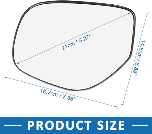 Driver Left Side Heated Mirror Glass Replacement 7632B609 Car Accessory for Mitsubishi Outlander Sport 2016-2018...