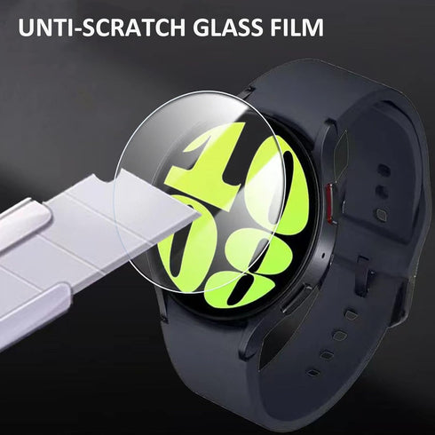 2 Pack Case for Samsung Galaxy Watch 6 40mm,Waterproof Tempered Glass Screen Protector Accessories Hard PC Ultra-Thin Protective Cover Bumper for ...