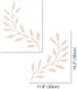 Vine Olive Branch Leaf Wall Stencils for Painting Large Pattern on Wall, Reusable Decorative Botanical Tree Leaves Template for Modern Floral Scan...