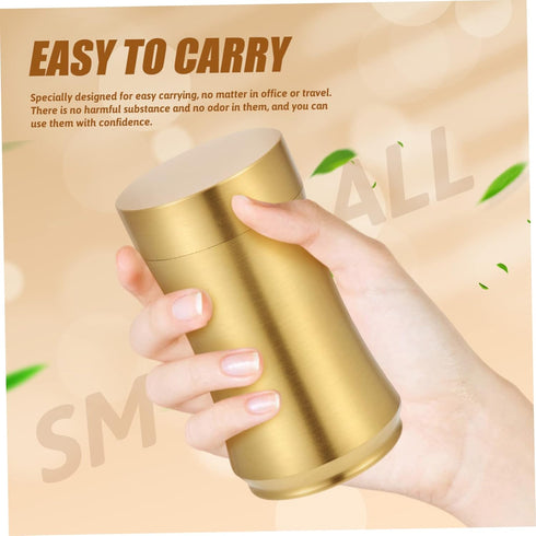 Zerodeko Tea Pot Copper Craft Coffee Bean Storage Tea Coffee Sugar Storage Container Delicate Storage Holder Delicate Tea Leaf Organizer Sealed Ti...