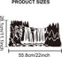 2pcs Waterfall Scenery Stencil Splicing Patterns 22×11inch Large Forest Mountain Landscape Stencil with Paint Brush Natural Scenery 11.8×11.8inch ...