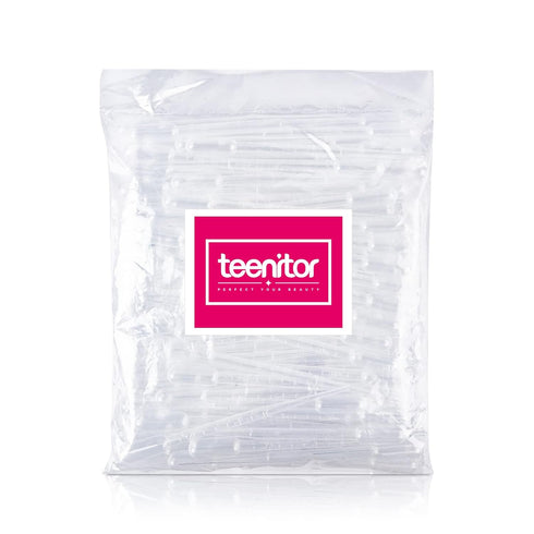 Teenitor 2ML Plastic Transfer Pipettes Eye Dropper 100PCS Disposable Pipettes Dropper, Plastic Pipettes for Essential Oils, Transfer Liquids for E...