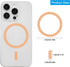 6 Pack Universal Metal Rings Sticker Compatible with MagSafe Magnetic Wireless Charger iPhone 13 12 Pro Mini Max, Ultra-Thin Car Charger Conversio...