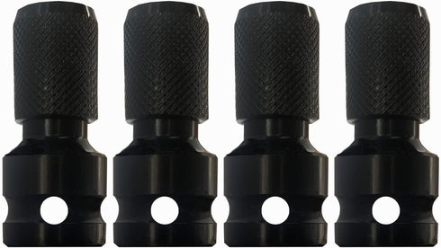 DCA 4PCS 1/2 inch Square Drive to 1/4 inch Hex Female Socket Adapter Converter Chuck Adapter for Impact Air and Electric Wrench...