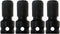 DCA 4PCS 1/2 inch Square Drive to 1/4 inch Hex Female Socket Adapter Converter Chuck Adapter for Impact Air and Electric Wrench...