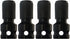 DCA 4PCS 1/2 inch Square Drive to 1/4 inch Hex Female Socket Adapter Converter Chuck Adapter for Impact Air and Electric Wrench...