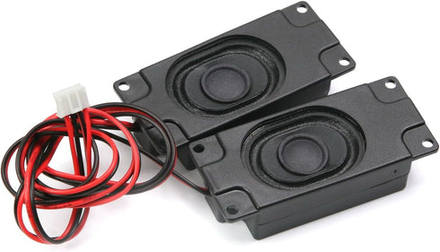 Heyiarbeit 4Ohm 3W Internal Magnet Speaker with Wire and 4 Pin Terminal Mini Loudspeaker 2.76"x1.18"x0.67" (LxWxH) Player Speaker Square for DIY E...
