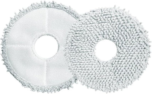 Vacuum Cleaner Mop Pads Cloth,Replacement Parts Cleaner Mop Pads Cloth Mop Holder for Dreametech S10/S10PRO Robot Vacuum Cleaner (4)...