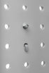Triton Products Multi-Ring Tool Holder Pegboard Hook, 9 Inch, Silver, 2 Count...