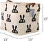Square Storage Bins Canvas Collapsible Storage Basket with Handles - Organizer for Nursery, Kid's Toys & Laundry, Gift Baskets (Rabbit)...