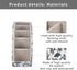 Desktop Leather Remote Control Holder,TV Remote Caddy/Tray Bedside Table Organizer for Media Controller,Blu-Ray,Heater Controllers,Glasses,Cosmeti...