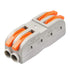 25Pcs Lever Wire Connectors Nuts, Wire Connectors 2 Conductor Compact Splicing, 2 Circuit Inline Splices, 28-12 AWG, SPL-2...