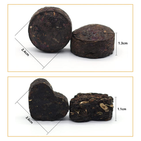 LWXLJMJZC?Ripe Puerh Tea Mini Cake 30pcs(10 Tastes*3pcs) |Yunnan Pu-erh Tea |Rice Balls (Cook&uncook) Pu'erh Tea | Mini Tuo Cha Black Tea...