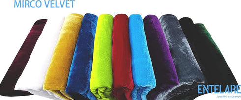 Mirco Velvet Fabric for Costumes and Crafting 61 Inches Width by The Yard Entelare(Black 1Yard)...