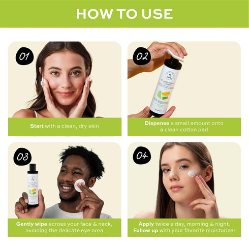Clarifying Toner for Face - Salicylic Acid Toner - Spot and Oil Control, Cruelty-Free Skincare by The Natural and Organic Family - 7.04 oz...