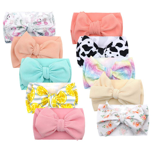 KIDOCHEESE Oversized Baby Hair Accessories: Large Bows, Elastic Hairbands, Nylon Headbands and Head Wraps for Newborns, Infants, Toddlers and Kids...