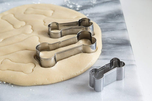 Stainless Steel Metal Dog Bone Shape Cookie Cutter Set, Puppy Crafts Biscuit Mold for Dog Cat Pup Homemade Treats...